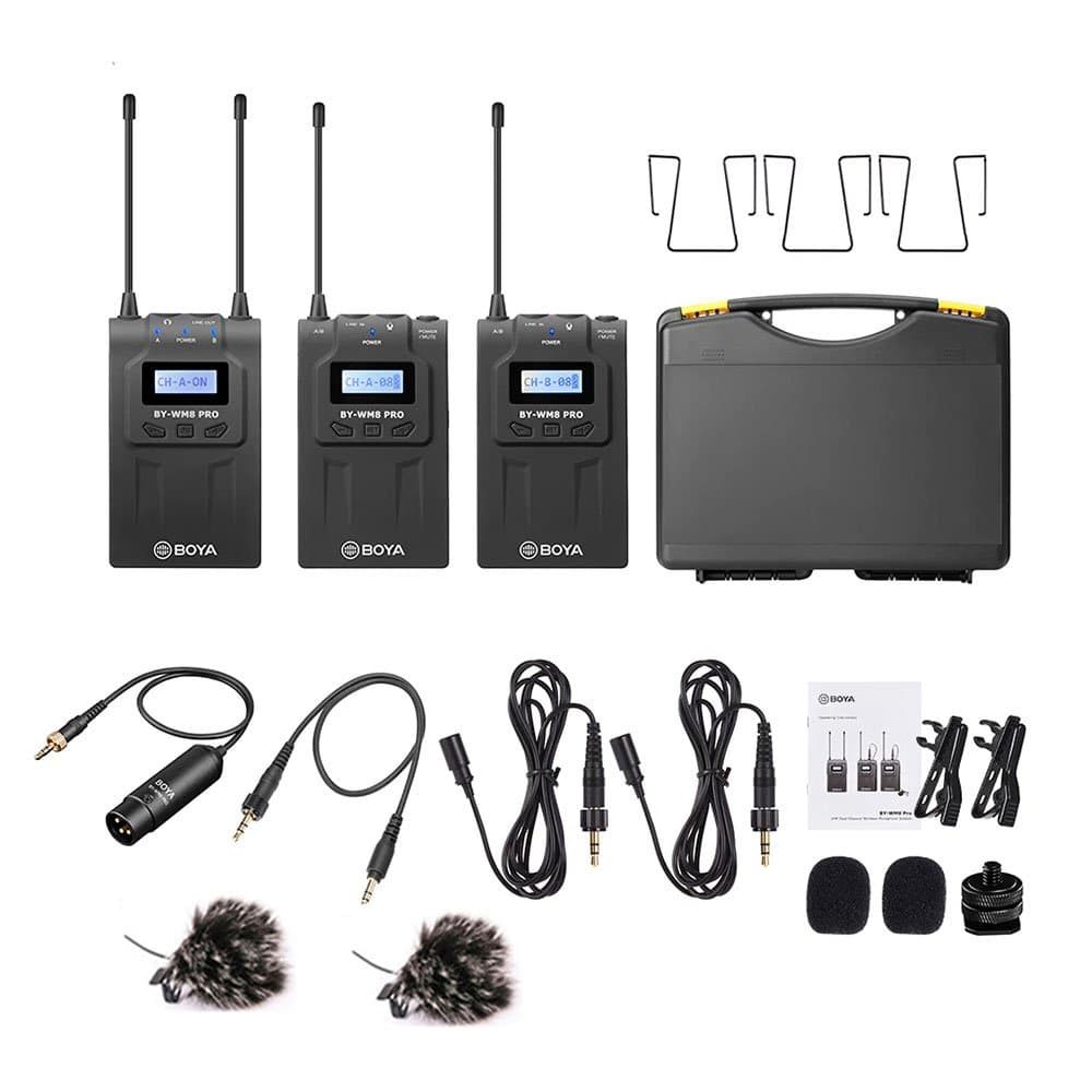 Rent BOYA BY-WM8 Pro-K2 dual wireless lavalier microphone system in Colombo, Sri Lanka from Rentitem.lk - thumbnail 2