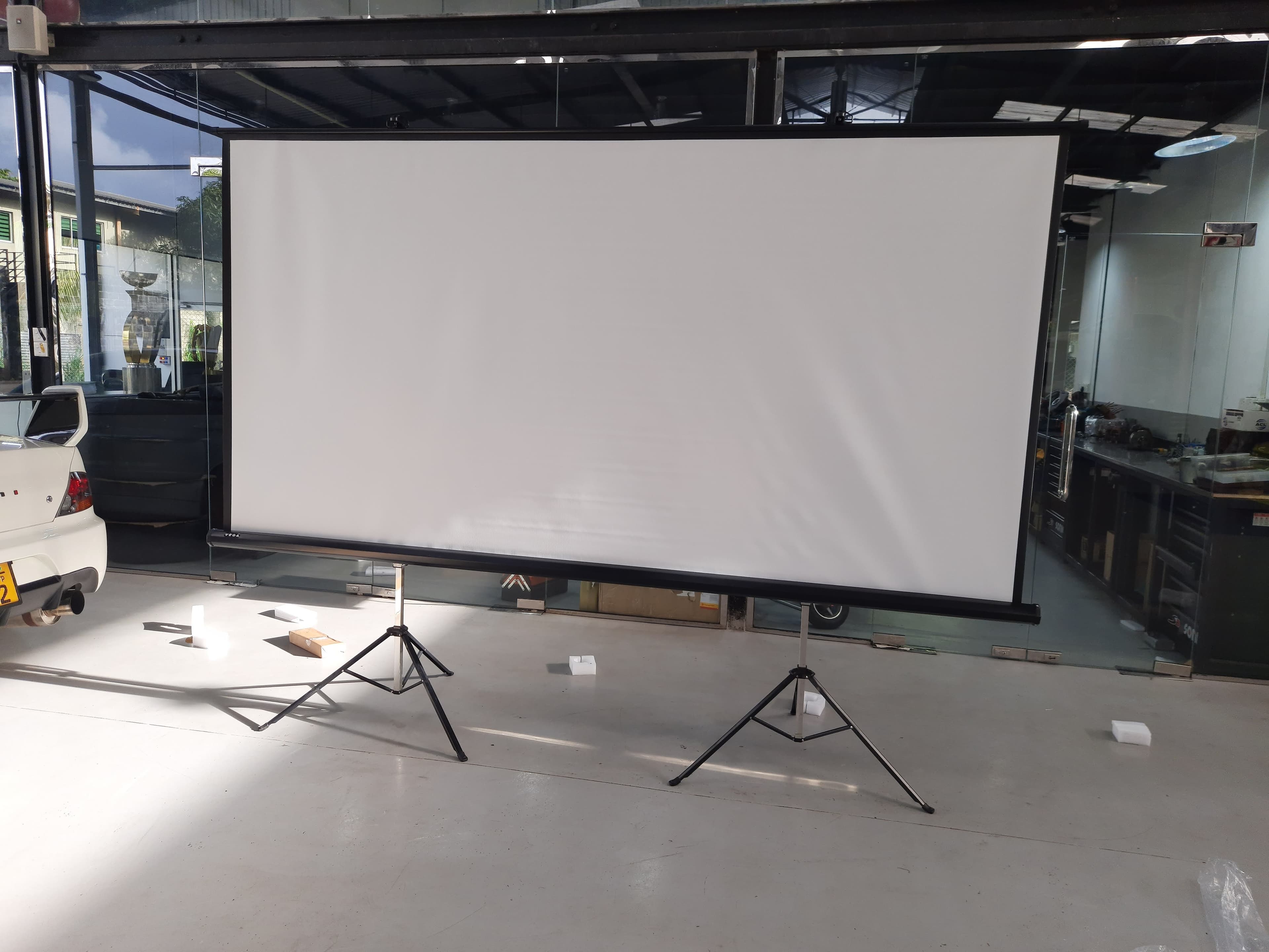 Fast Fold Projector Screen 10 x 8 Feet (Front & Rear) in action 4