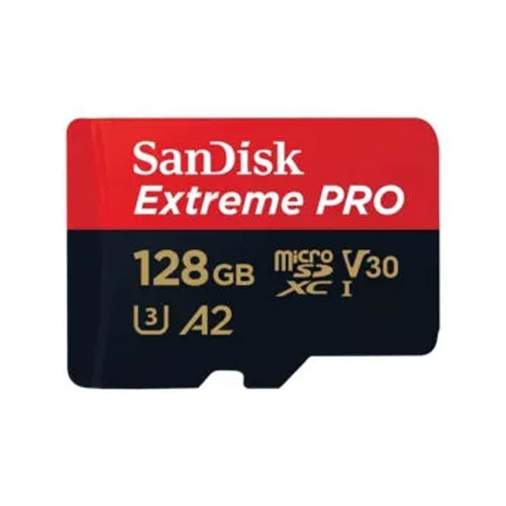 Rent a SanDisk Extreme PRO 128GB microSD card with SD adapter in Colombo from Rentitem.lk