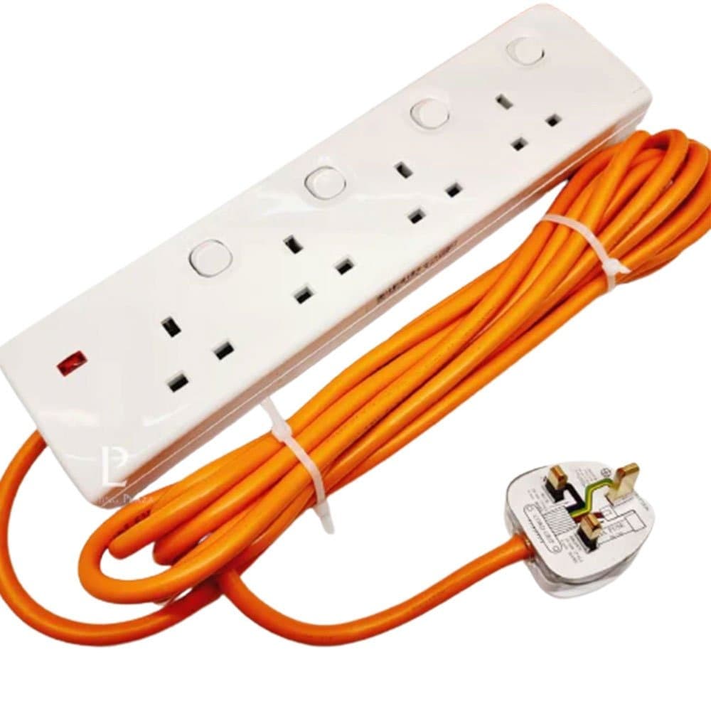 Rent Orange Power Extension Cord Extender 10 Meter in Sri Lanka - Sounds from Rentitem.lk