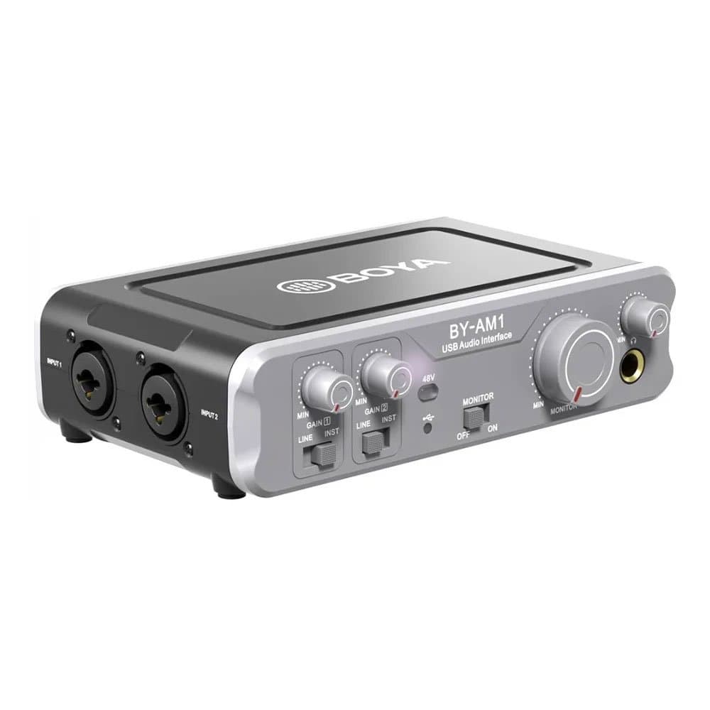 Rent the BOYA BY-AM1 2-channel USB audio interface in Colombo from Rentitem.lk - thumbnail 2