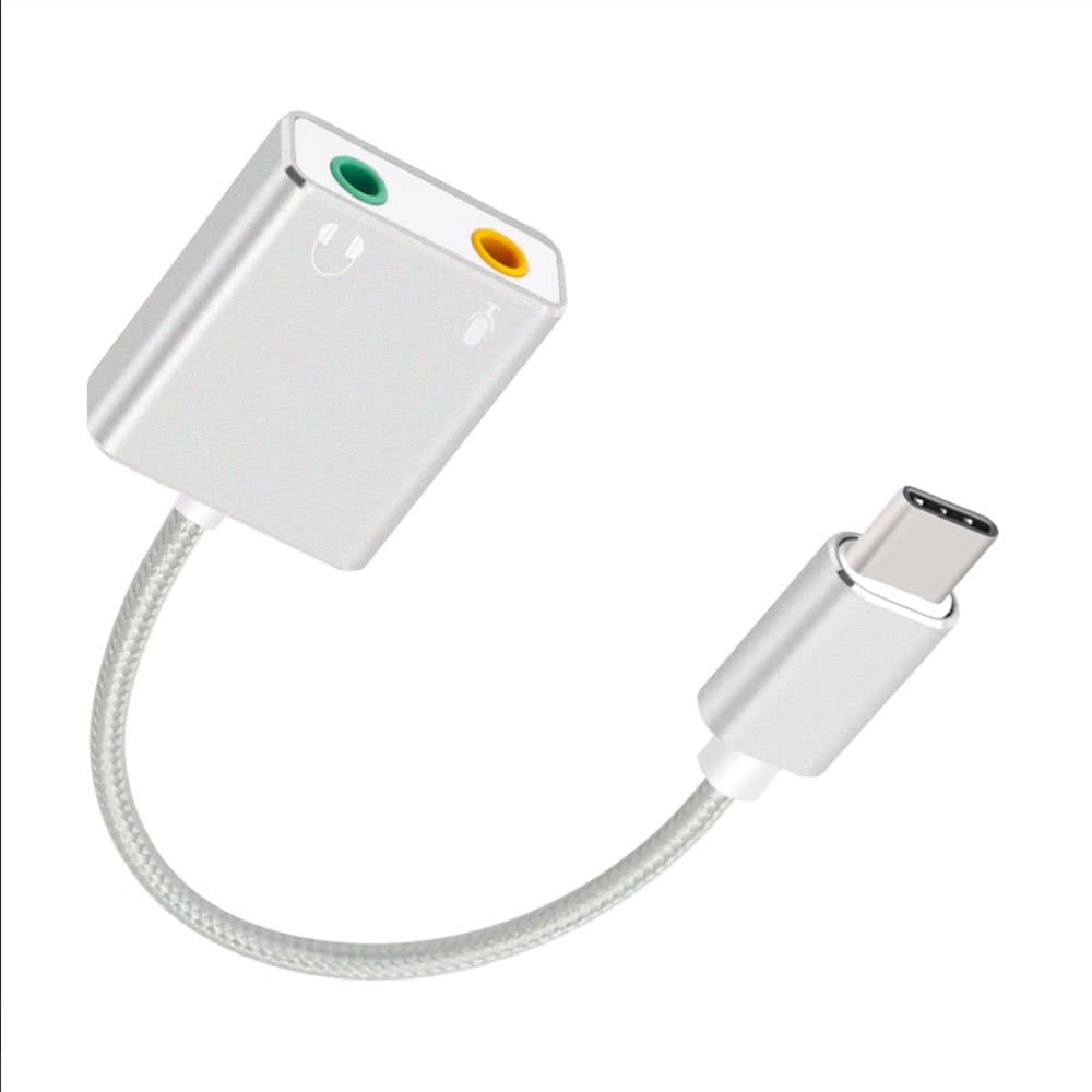 Rent a USB-C sound card adapter with 3.5mm headphone and mic jacks in Colombo from Rentitem.lk - thumbnail 4