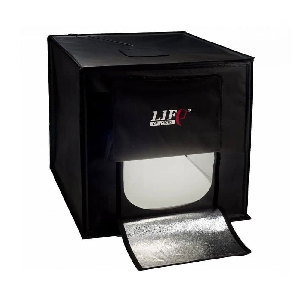Rent Photo Studio Light Box / LED Light Tent 60 x 60 x 60 cm White (interior) / Black (exterior) in Sri Lanka - Photography from Rentitem.lk