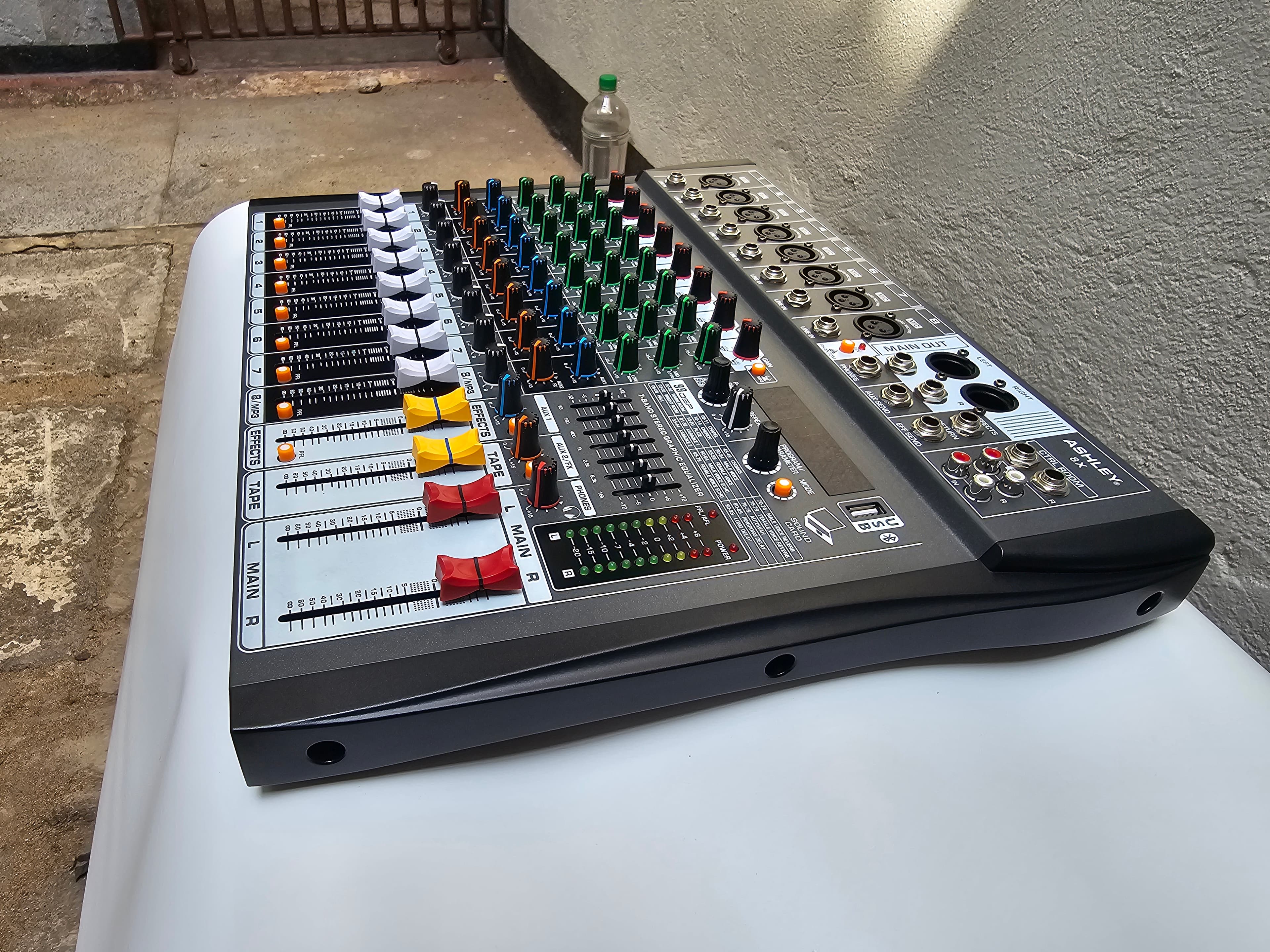 Ashley X8 8-Channel Analog Audio Mixer in action 4