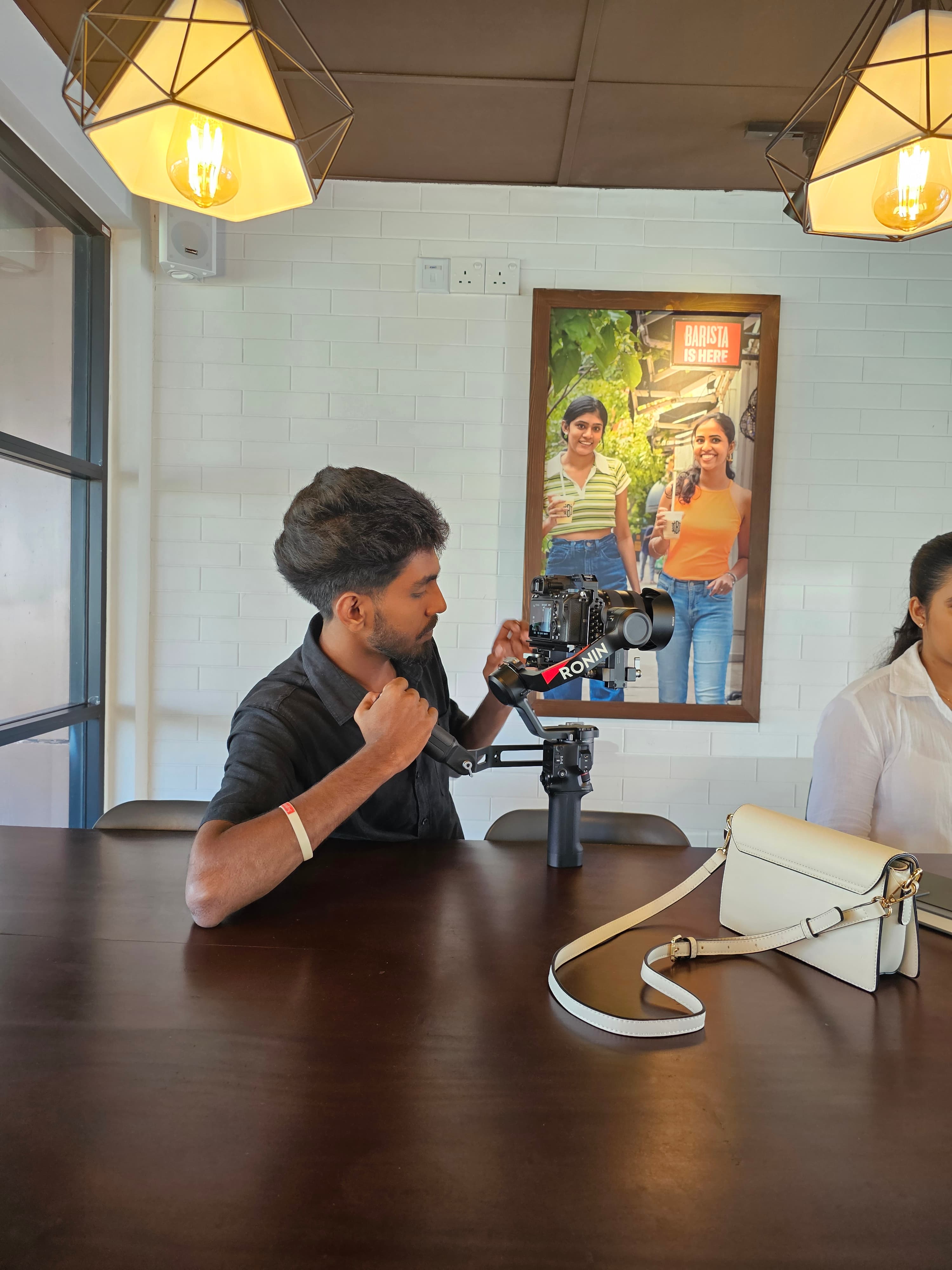DJI RS 4 Camera Tripod in action 2