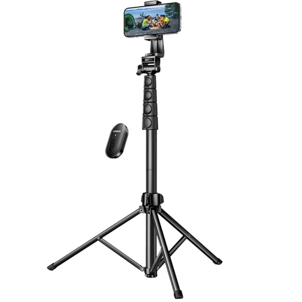 Rent the UGREEN 15609 1.7m floor tripod and selfie stick with Bluetooth remote in Colombo, Sri Lanka from Rentitem.lk - thumbnail 3