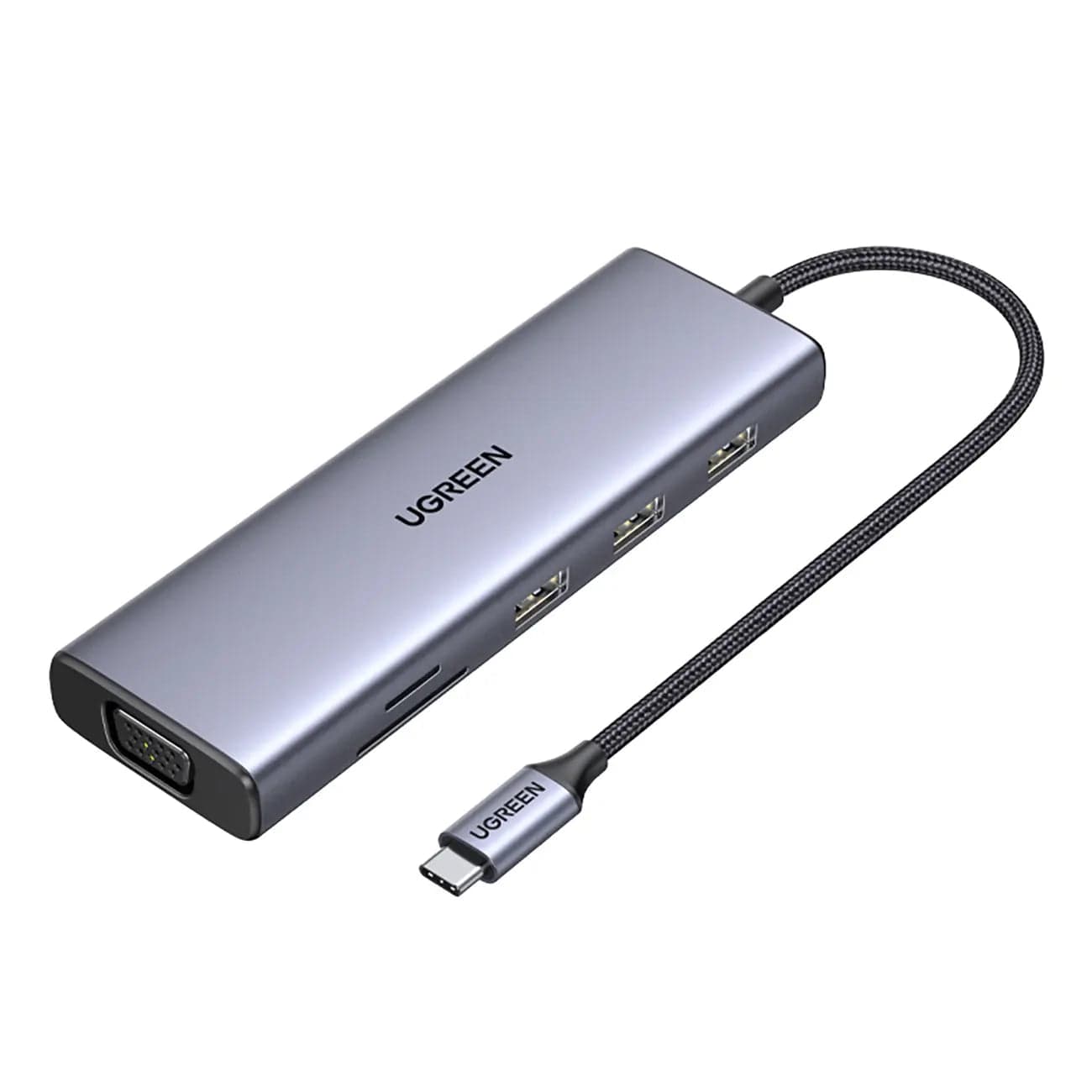 Rent the UGREEN 9-in-1 USB-C docking hub with 4K HDMI, Ethernet and 100W PD in Colombo from Rentitem.lk