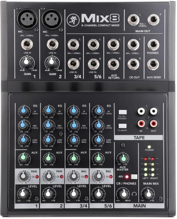 Rent the Audioline X7 8-channel analog audio mixer in Colombo from Rentitem.lk