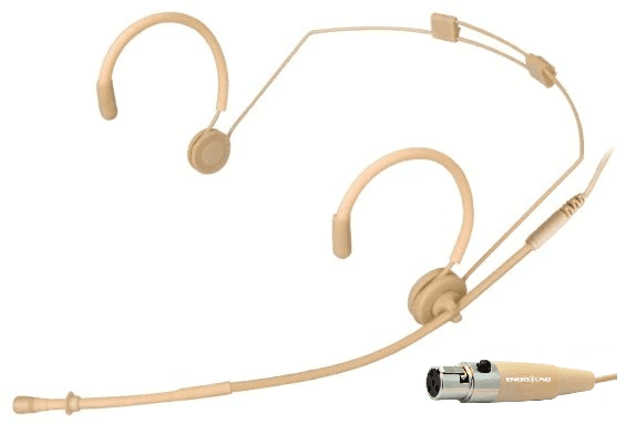 Head-worn headset microphone with boom arm for rent in Colombo from Rentitem.lk