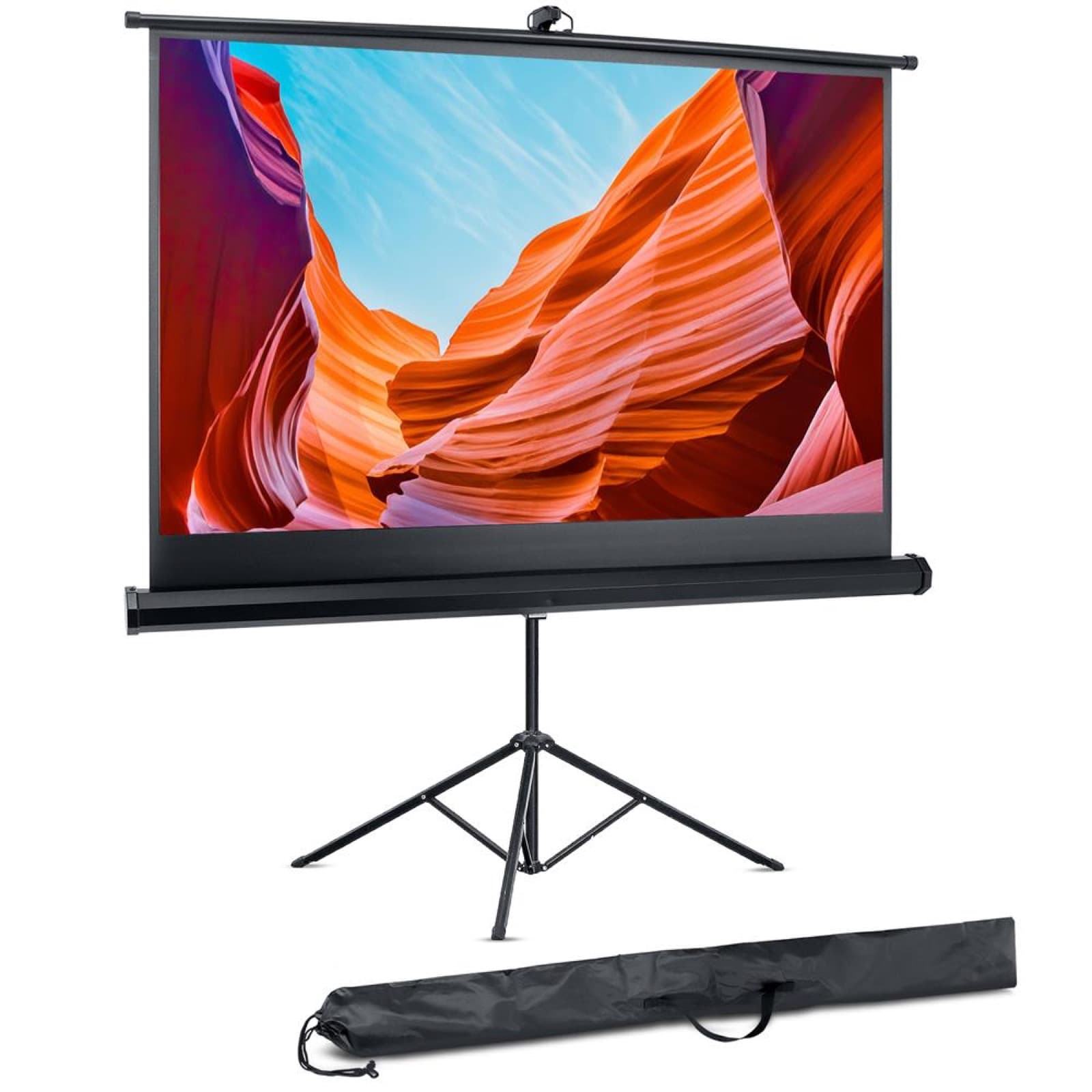 Rent a portable 6 x 6 ft tripod projector screen in Colombo from Rentitem.lk