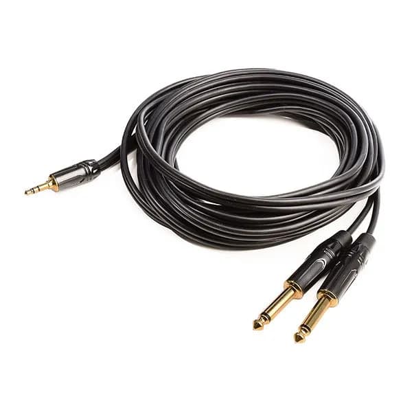 Rent a 10 metre 3.5mm stereo to 6.35mm (1/4 inch) stereo cable in Colombo from Rentitem.lk