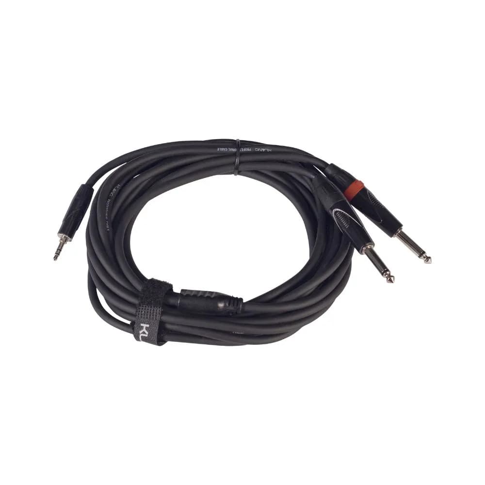Rent a 3 metre 3.5mm to dual 6.35mm (1/4 inch) Y cable in Colombo from Rentitem.lk