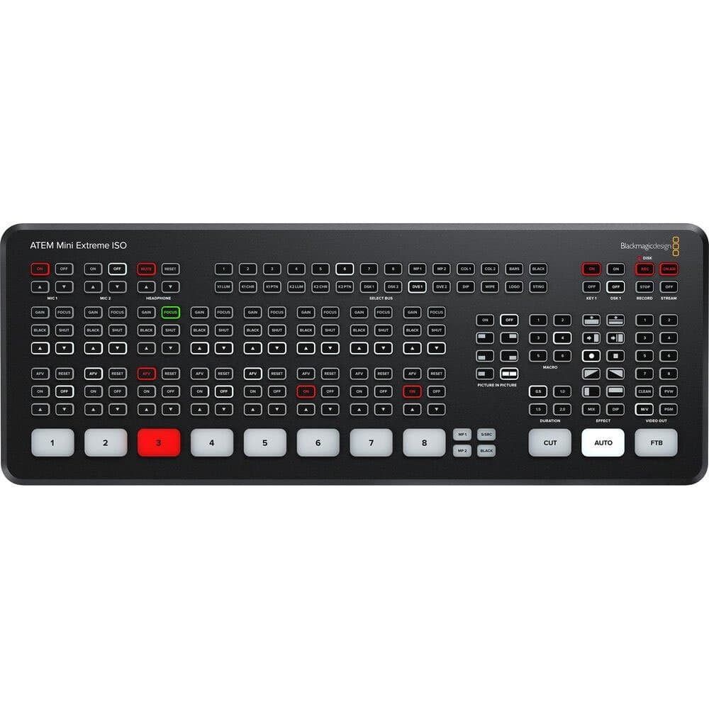Rent the Blackmagic ATEM Mini Extreme ISO 8-input HDMI live switcher in Colombo from Rentitem.lk