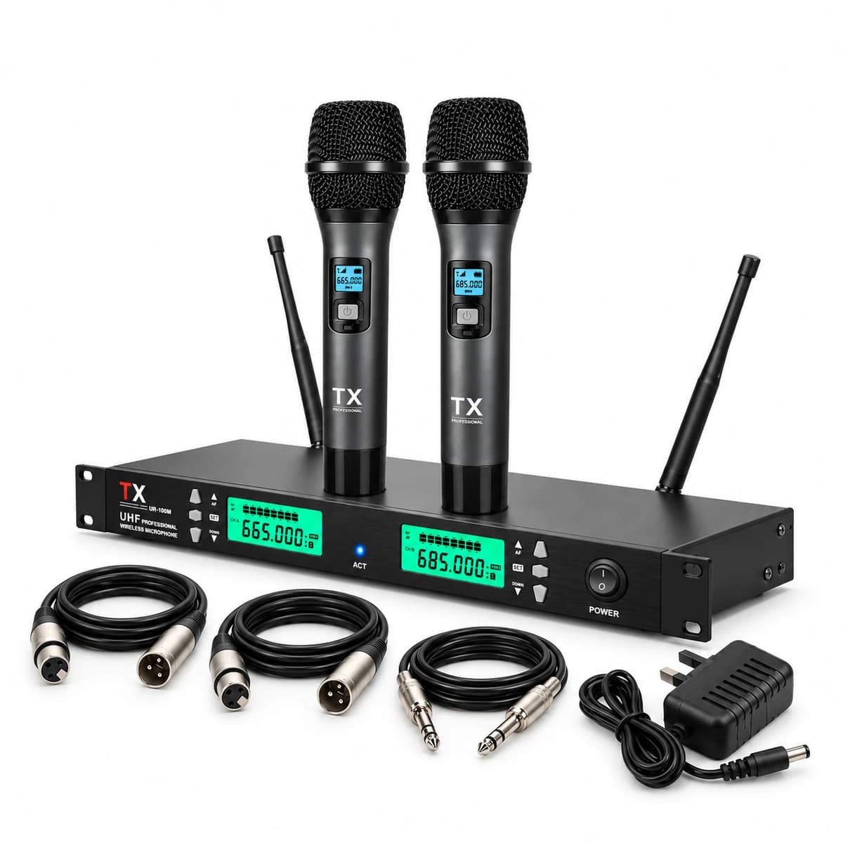 TX Dual Handheld Microphone Setup — view 2