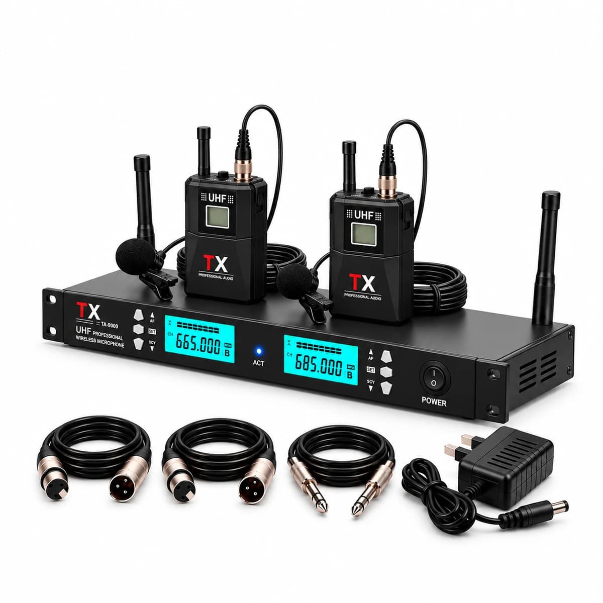 TX Dual Clip-On Microphone Setup — view 2