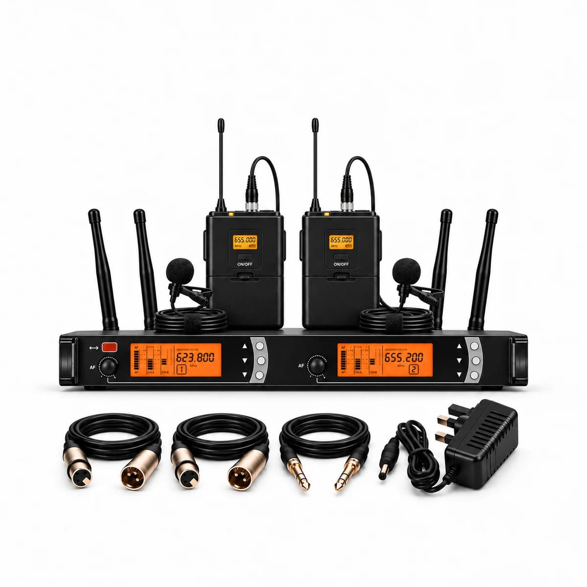 Sennheiser Dual Channel Clip-on Wireless Microphone Setup - SKM9000 for rent — Rentitem.lk