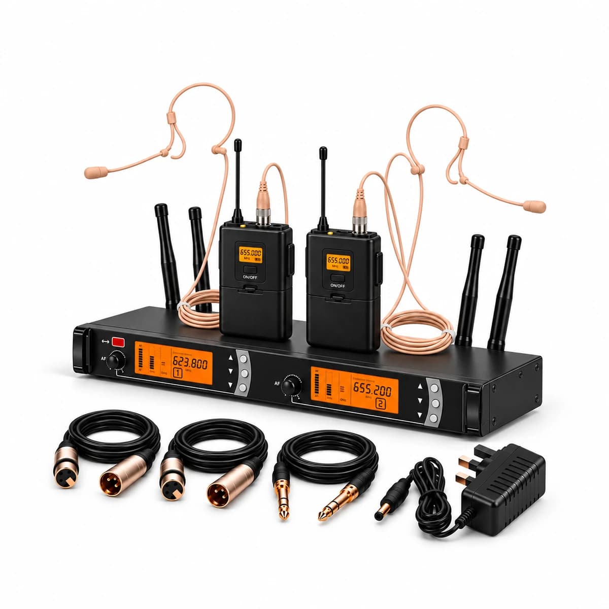 Sennheiser Dual Headset Wireless Microphone System - SKM9000 — view 1