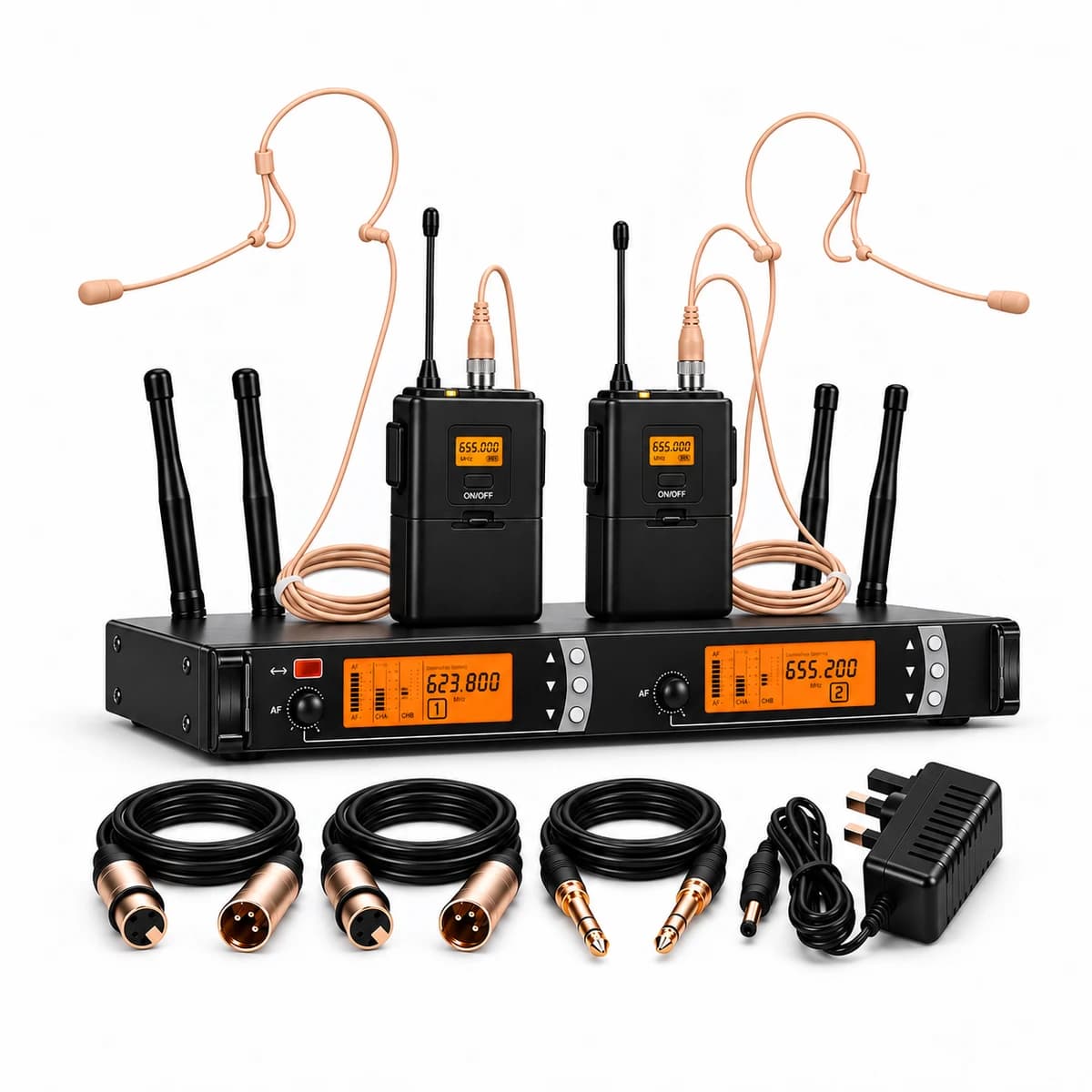 Sennheiser Dual Headset Wireless Microphone System - SKM9000 — view 2