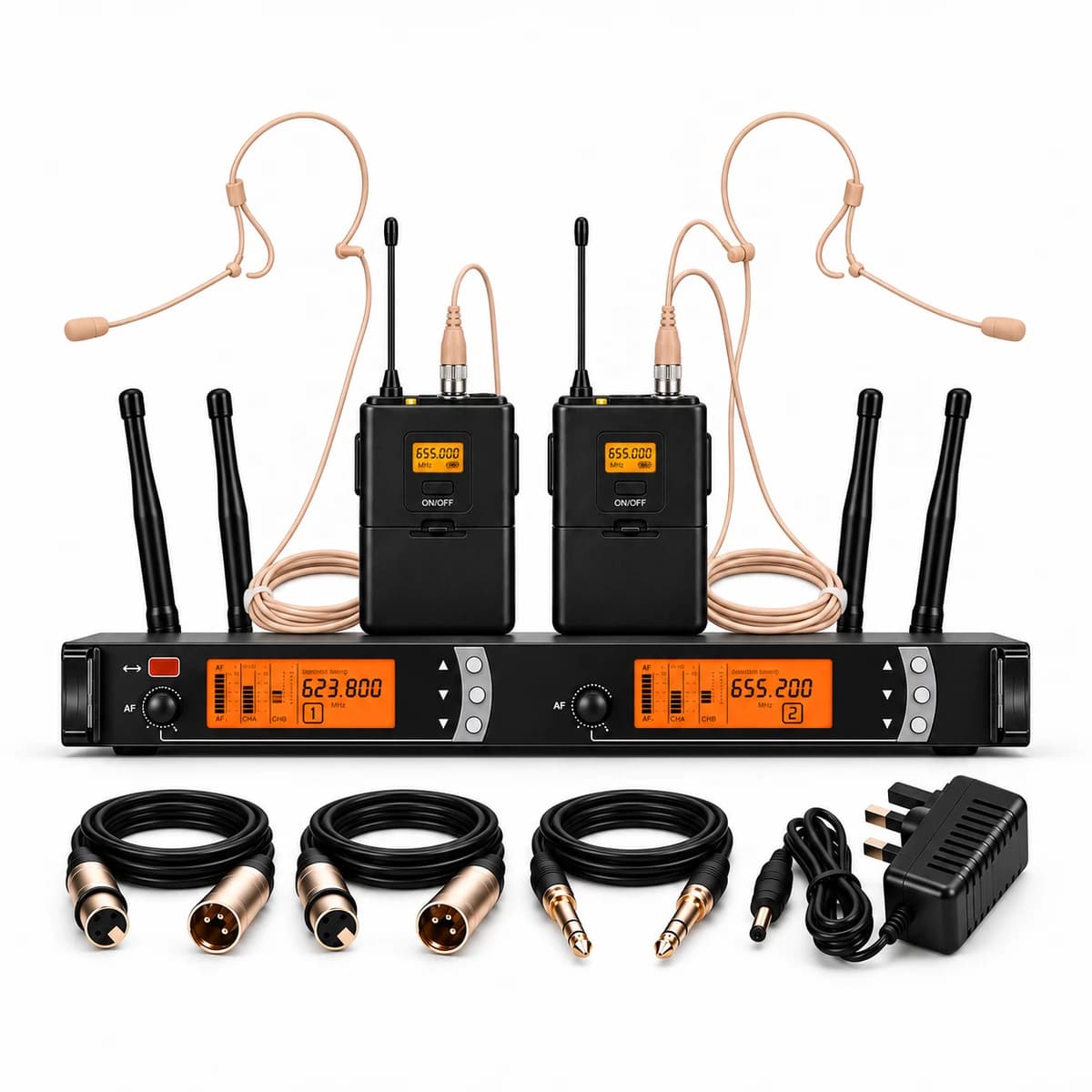 Rent Sennheiser Dual Headset Wireless Microphone System - SKM9000 rental package in Sri Lanka - Sounds from Rentitem.lk