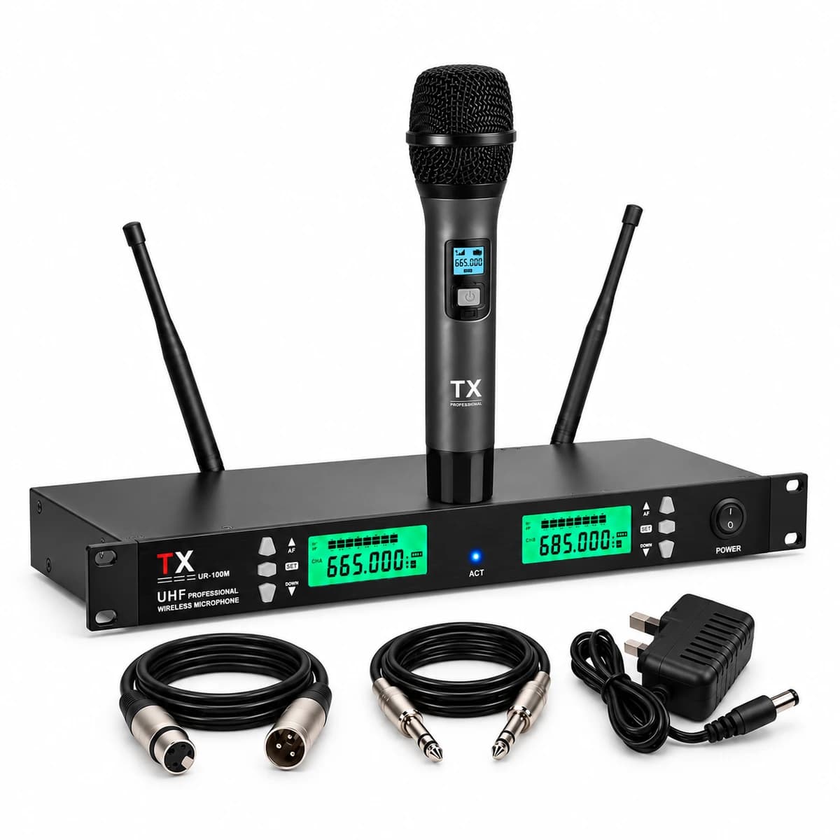 TX Single Handheld Microphone Setup — view 1