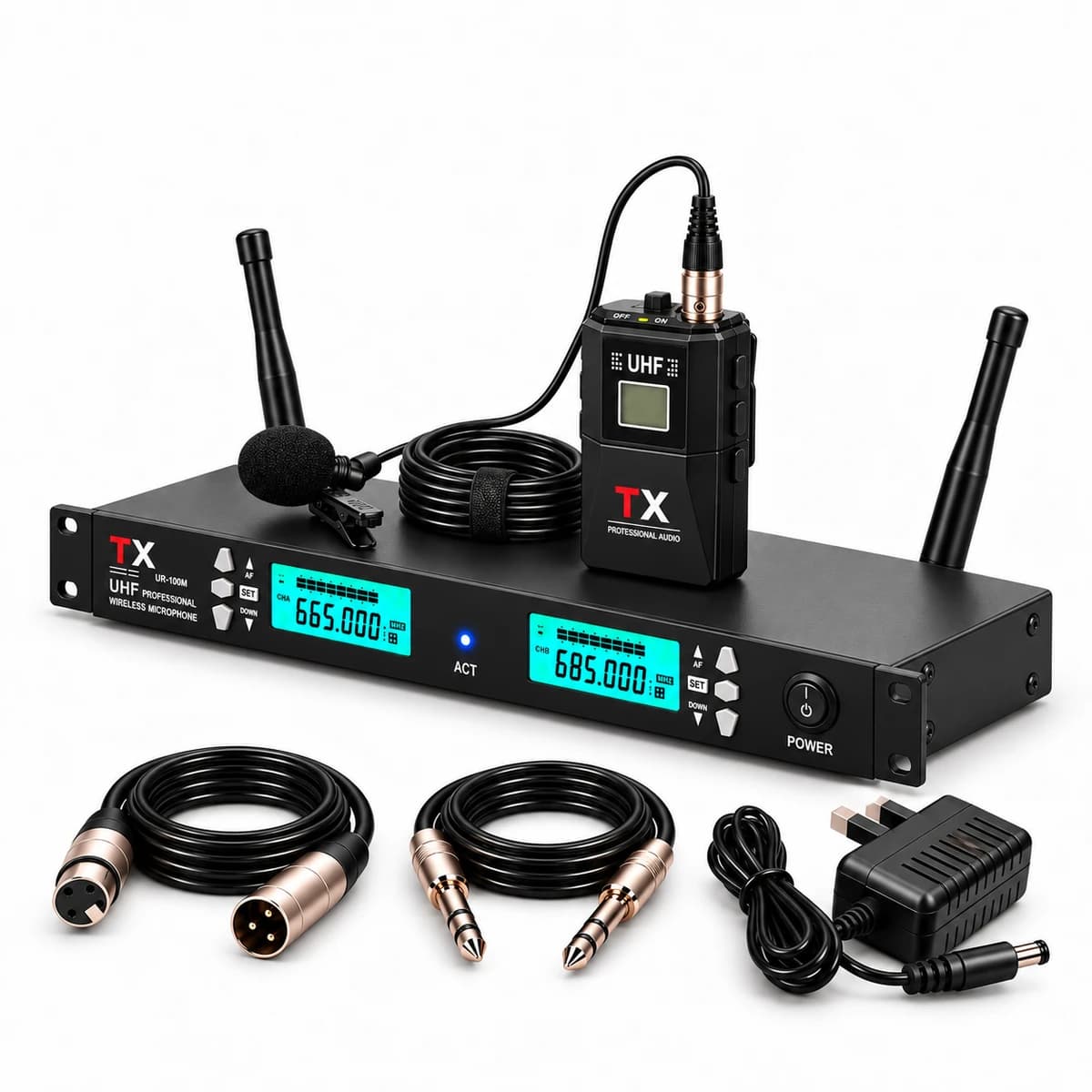 TX Single Clip-On Microphone Setup — view 2