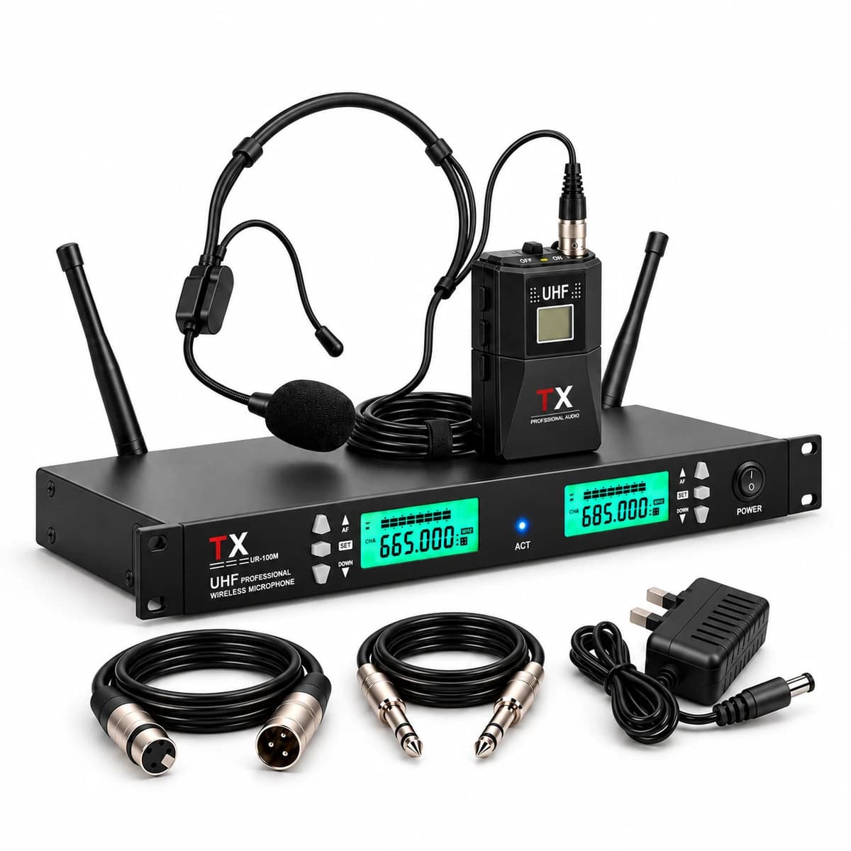 TX Single Head Microphone Setup — view 2