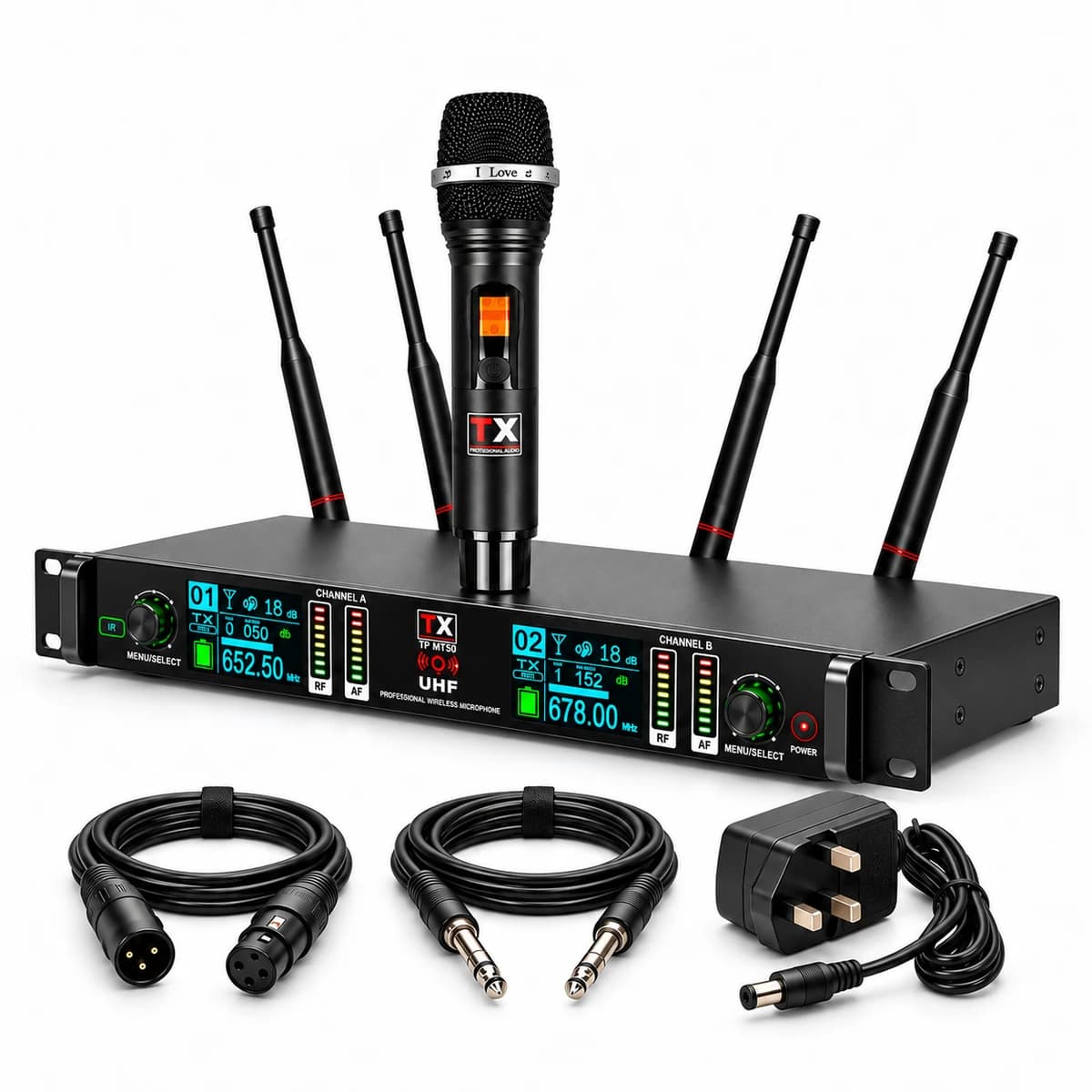 TX Single Handheld Microphone (New Model) Setup — view 2