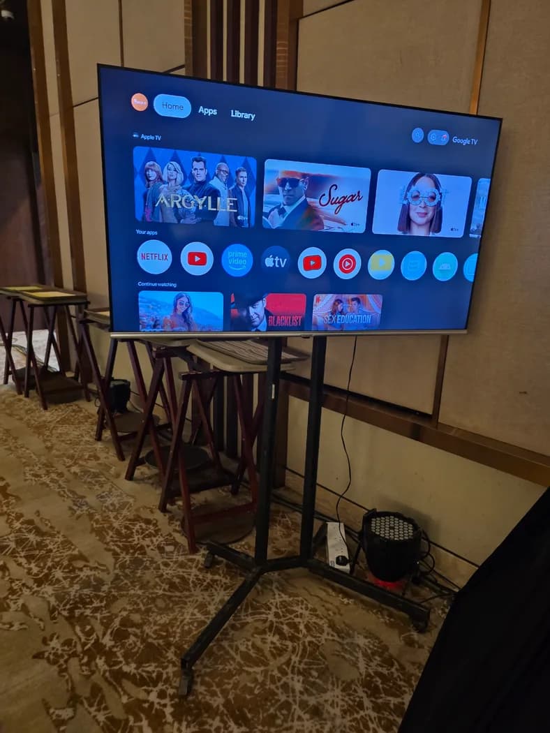 55 Inch 4K Android Smart TV Setup — actual unit photo 05