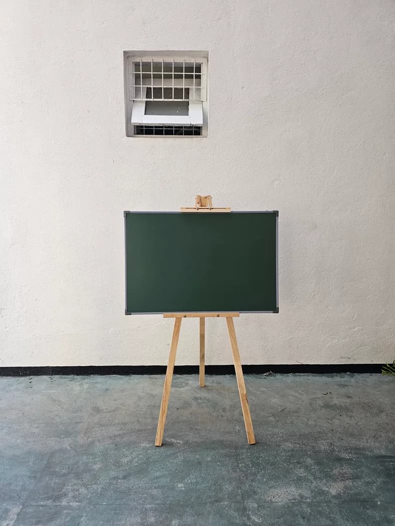 Wooden Easel Stand with Tripod green board | Sri Lanka — actual unit photo 03