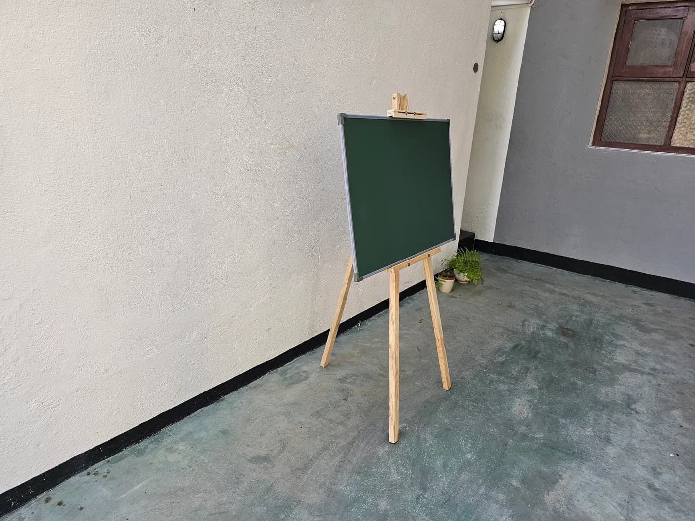 Wooden Easel Stand with Tripod green board | Sri Lanka — actual unit photo 04