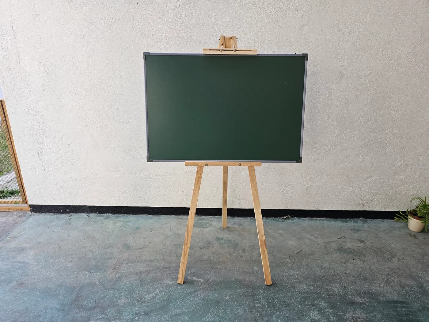Wooden Easel Stand with Tripod green board | Sri Lanka — actual unit photo 06