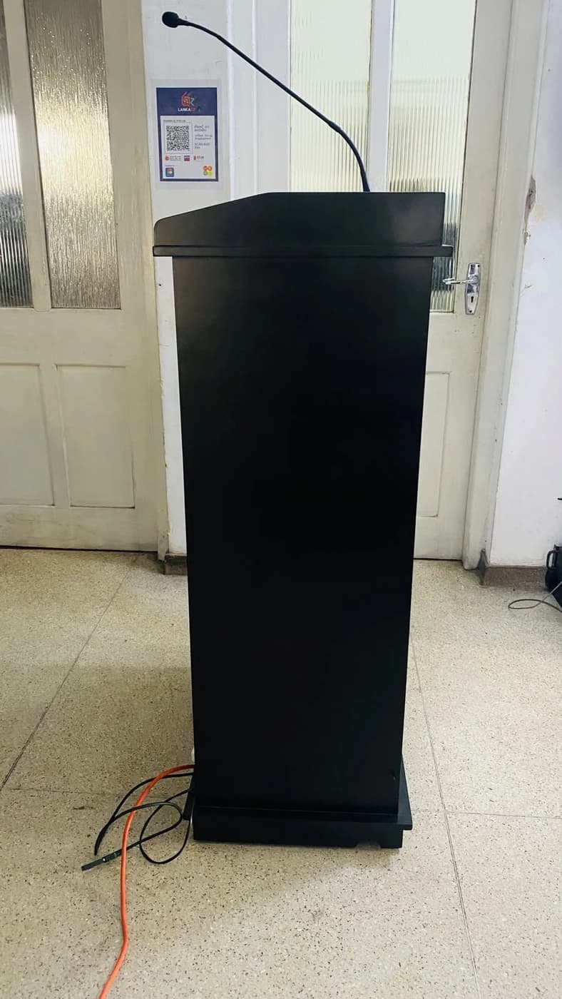 Digital Screen Podium Setup — real photo 1