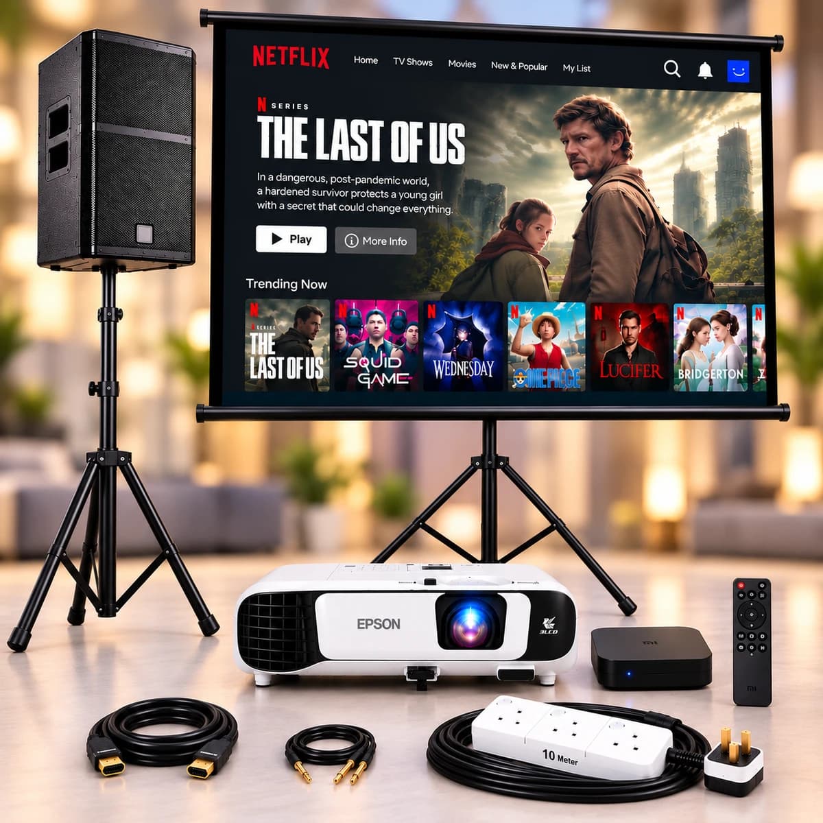 Projector rental package