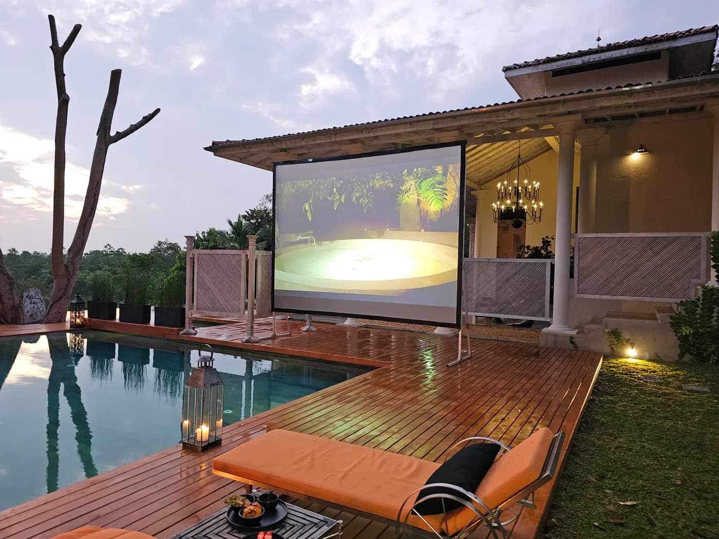 12 x 9 Ft Fast Fold Projector Screen — actual unit photo 05