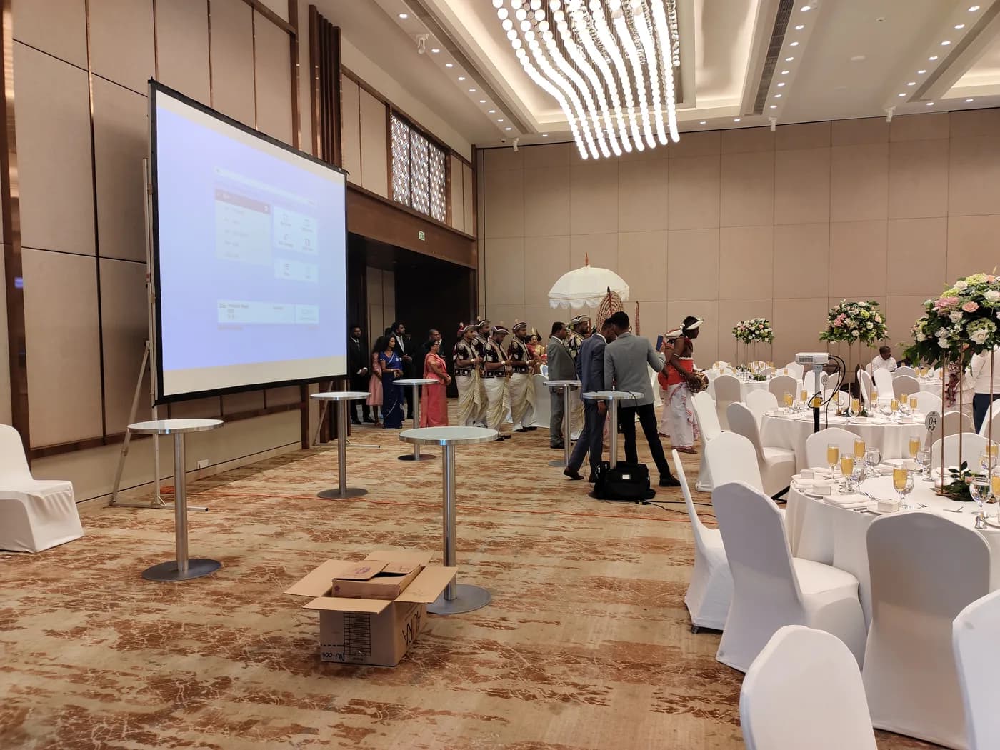 12 x 9 Ft Fast Fold Projector Screen — actual unit photo 10