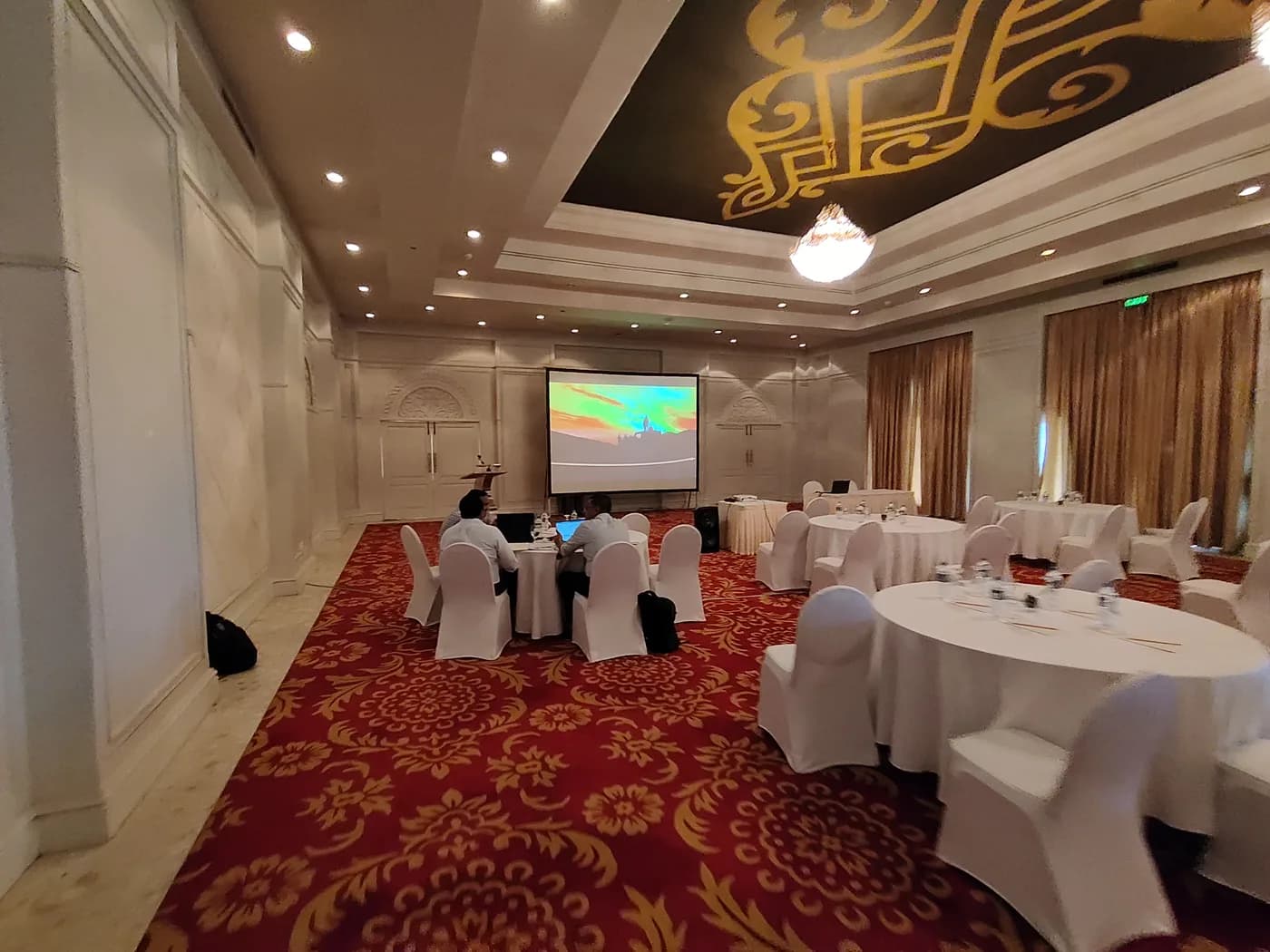 12 x 9 Ft Fast Fold Projector Screen — actual unit photo 12