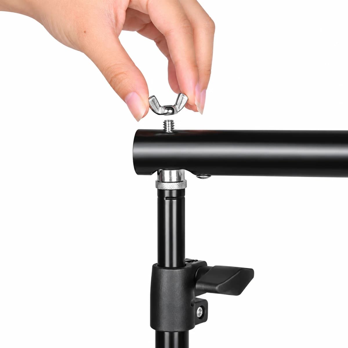 Background Support Stand System (10 x 8 Feet, Black) — view 1