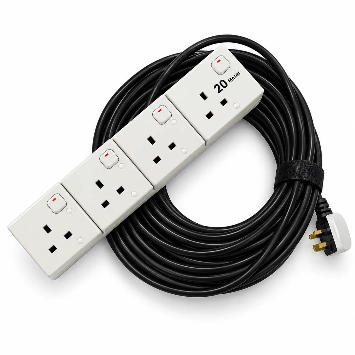 Power Extension Cord with 4 Socket 20 Meter — view 2