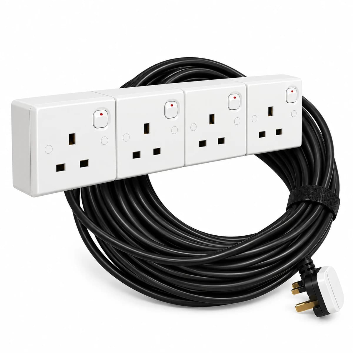 Power Extension Cord with 4 Socket 20 Meter 30A — view 1