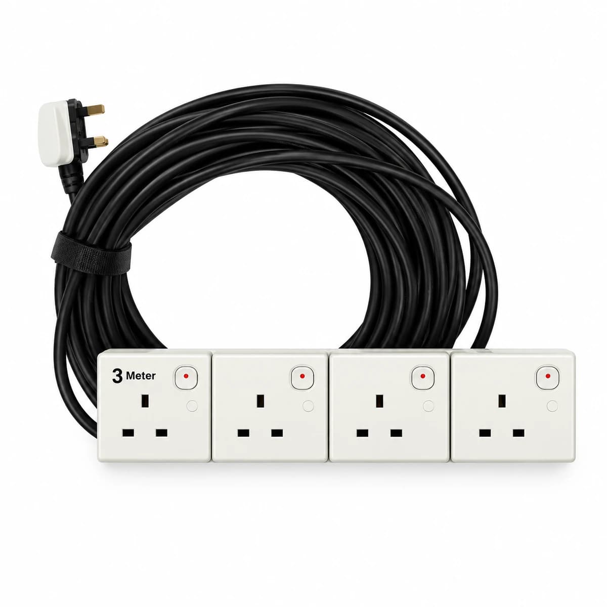 4-Socket 3m 13A Extension Cord — view 3