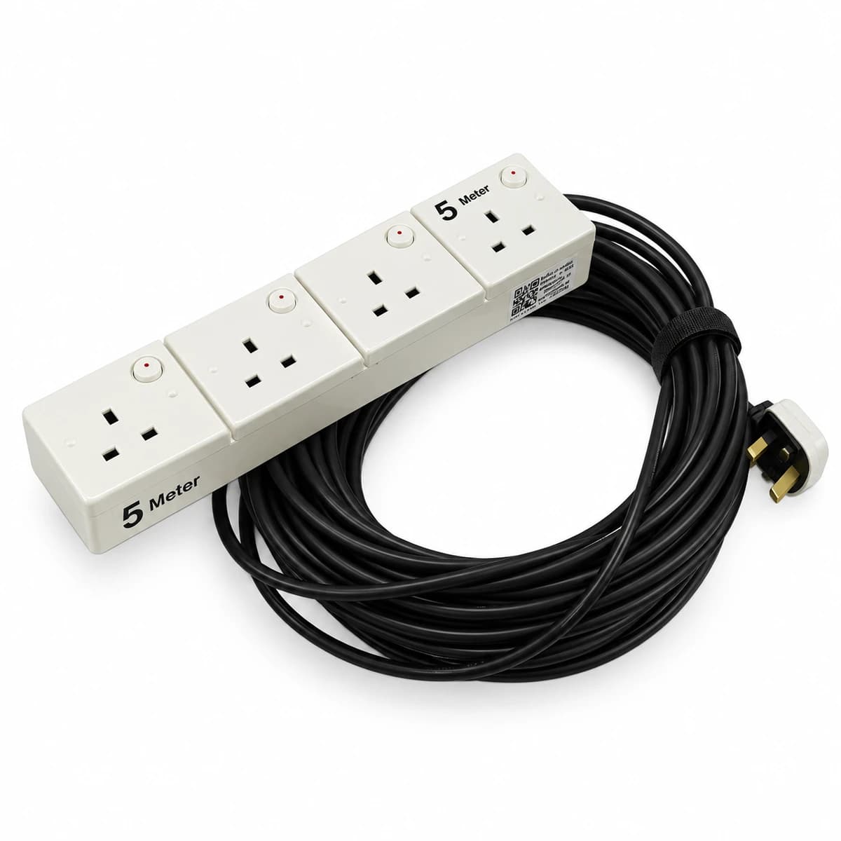 5m 4-Socket 13A Extension Cord — view 2