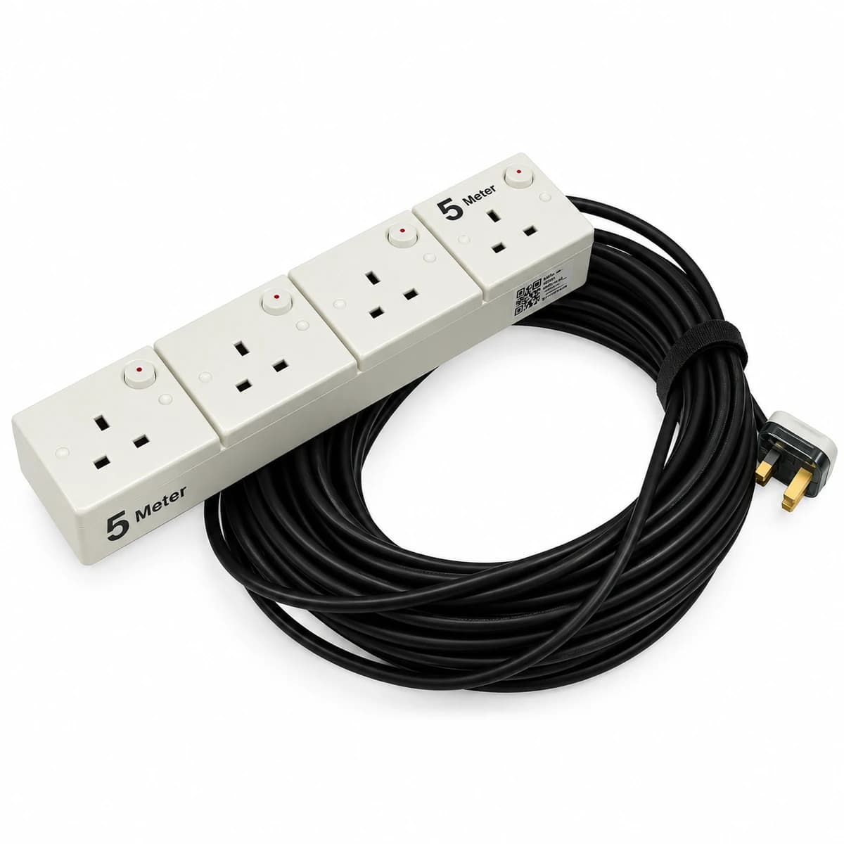 5m 4-Socket 13A Extension Cord — view 3
