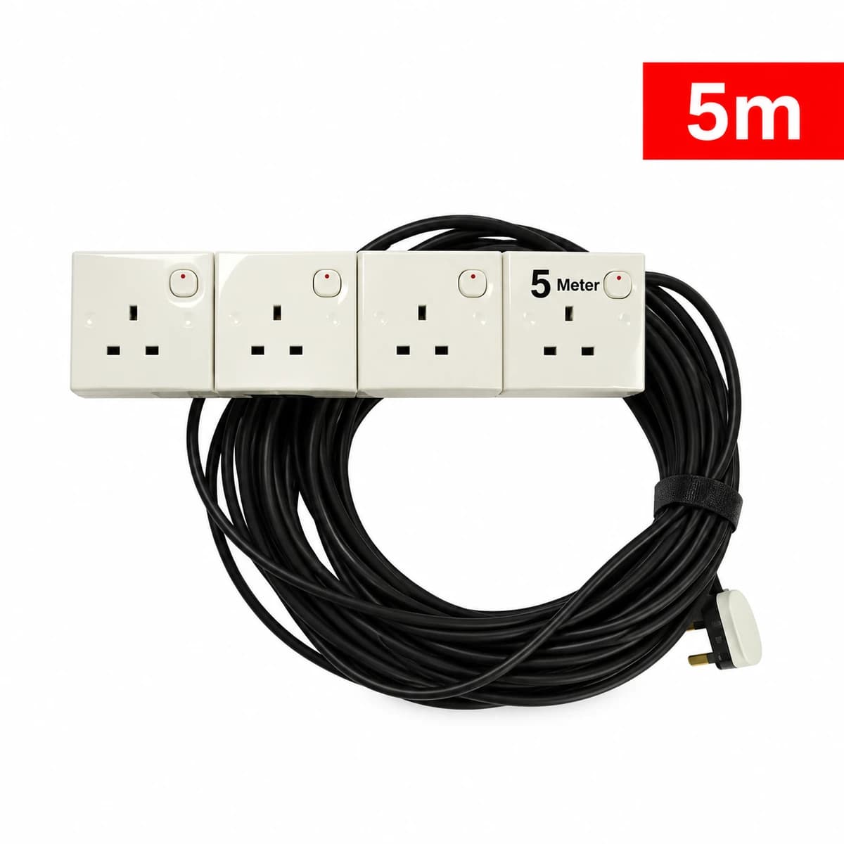 Rent a 5m 4-socket 13A power extension cord in Colombo from Rentitem.lk