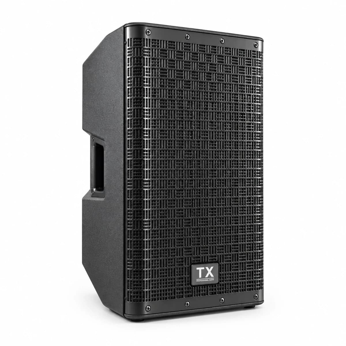 TX 800W 12-inch Active PA Speaker — front-left angle