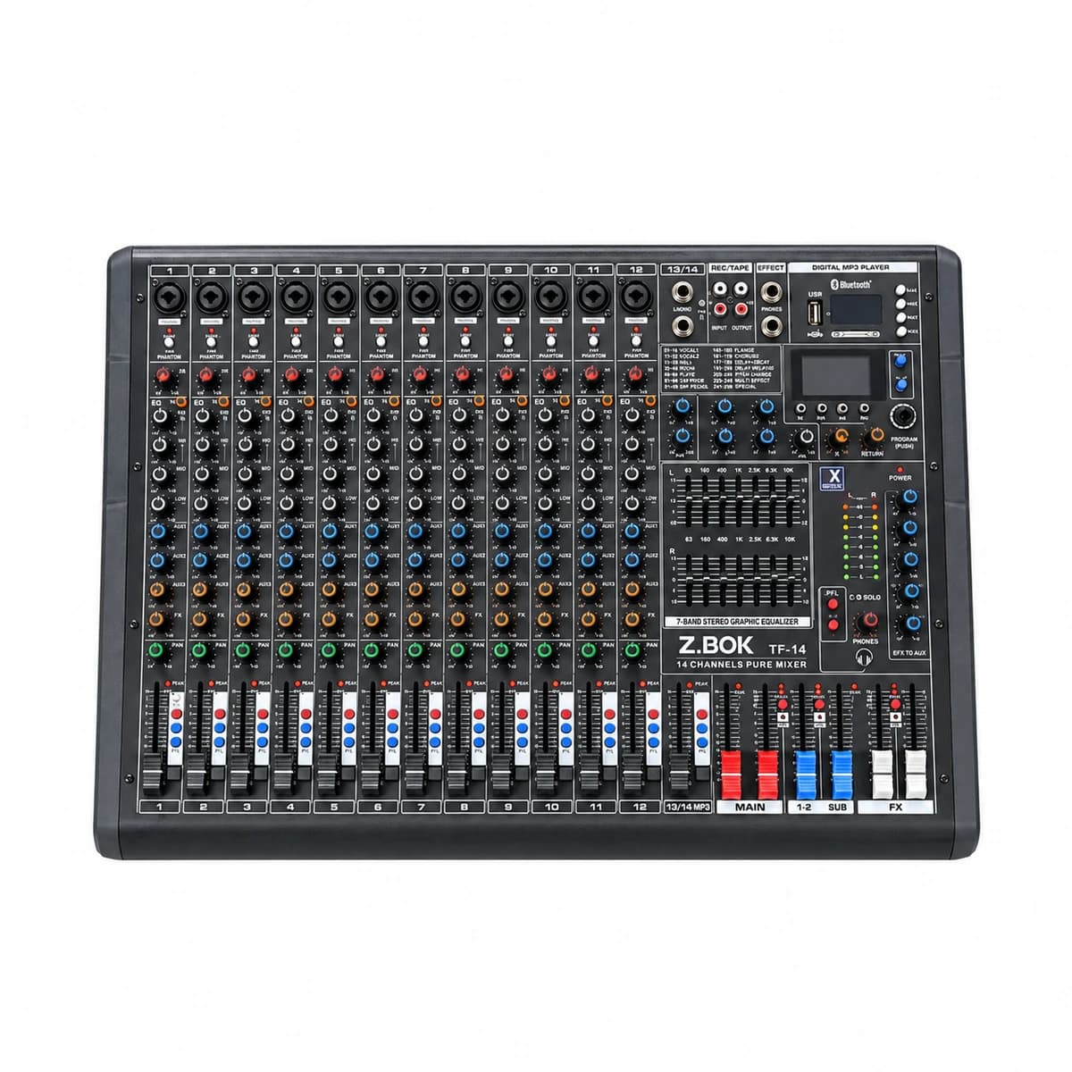 Rent a Z-bok TF-14 14-channel analog audio mixer in Colombo from Rentitem.lk