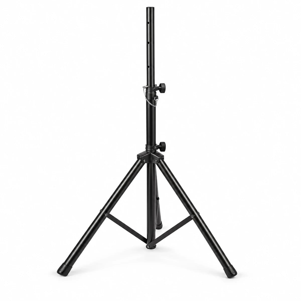 Rent a heavy-duty black steel speaker tripod stand with 35mm pole in Colombo from Rentitem.lk