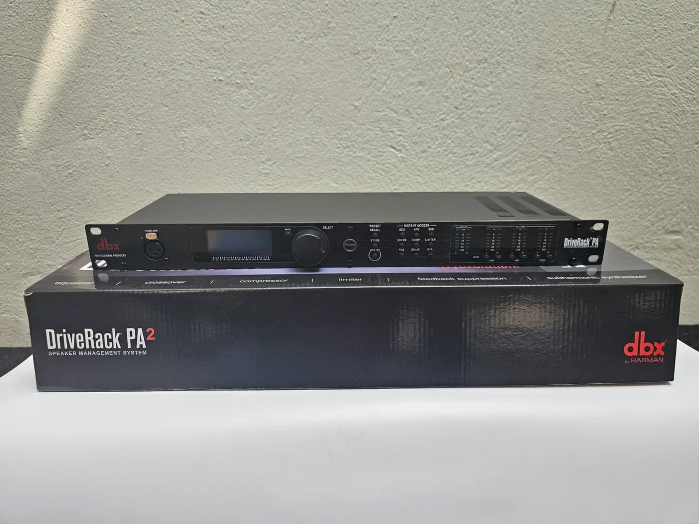 Actual dbx DriveRack PA2 unit available to rent from Rentitem.lk in Colombo