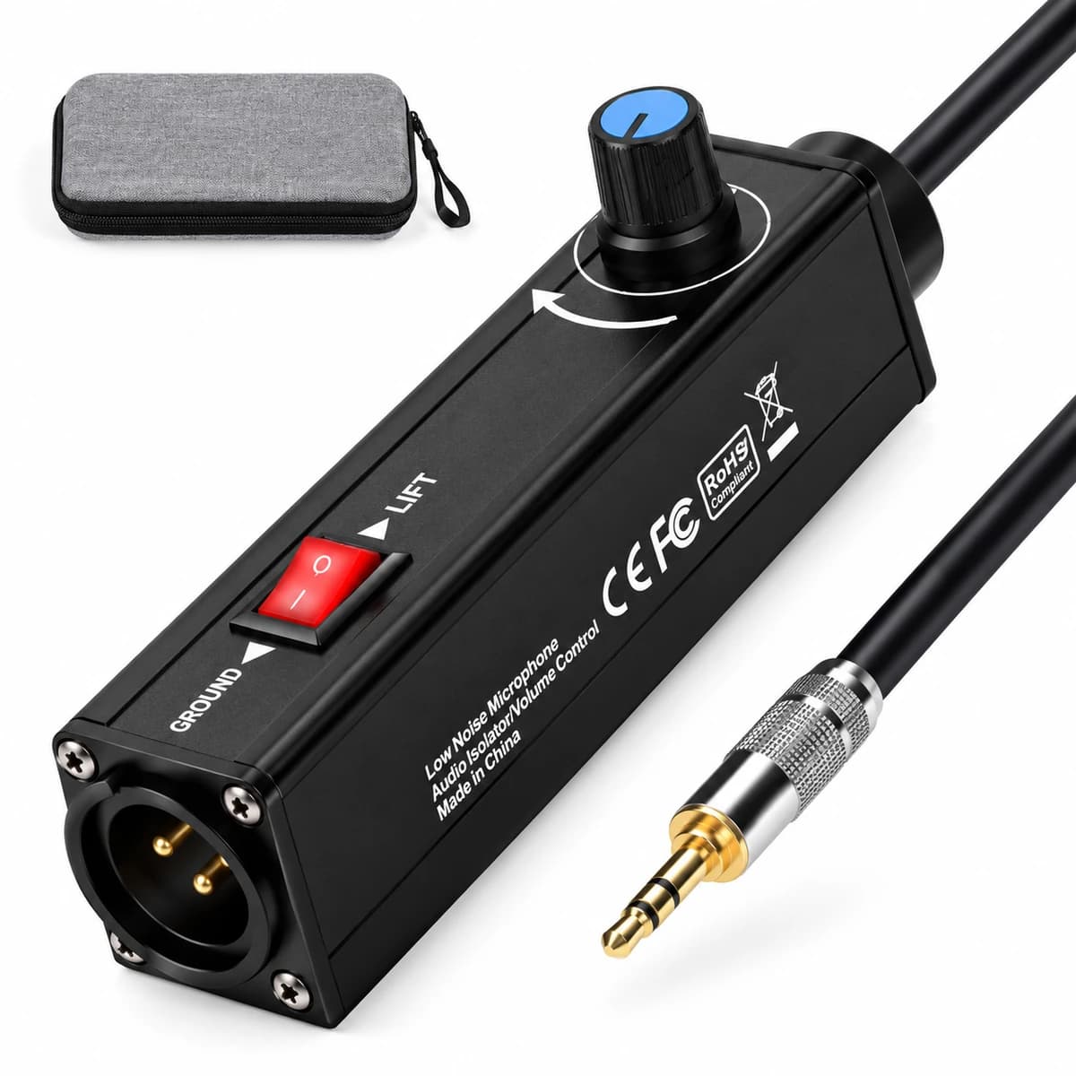 Professional 3.5mm to XLR Audio Isolator (Noise Eliminator) — view 4
