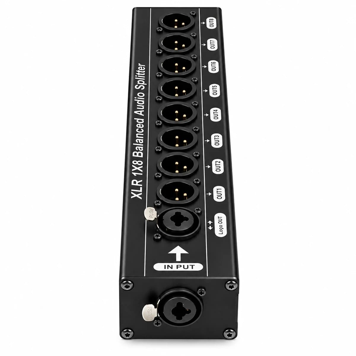 XLR Balanced Audio Splitter - 1 In / 8 Out (3-Pin) — view 2