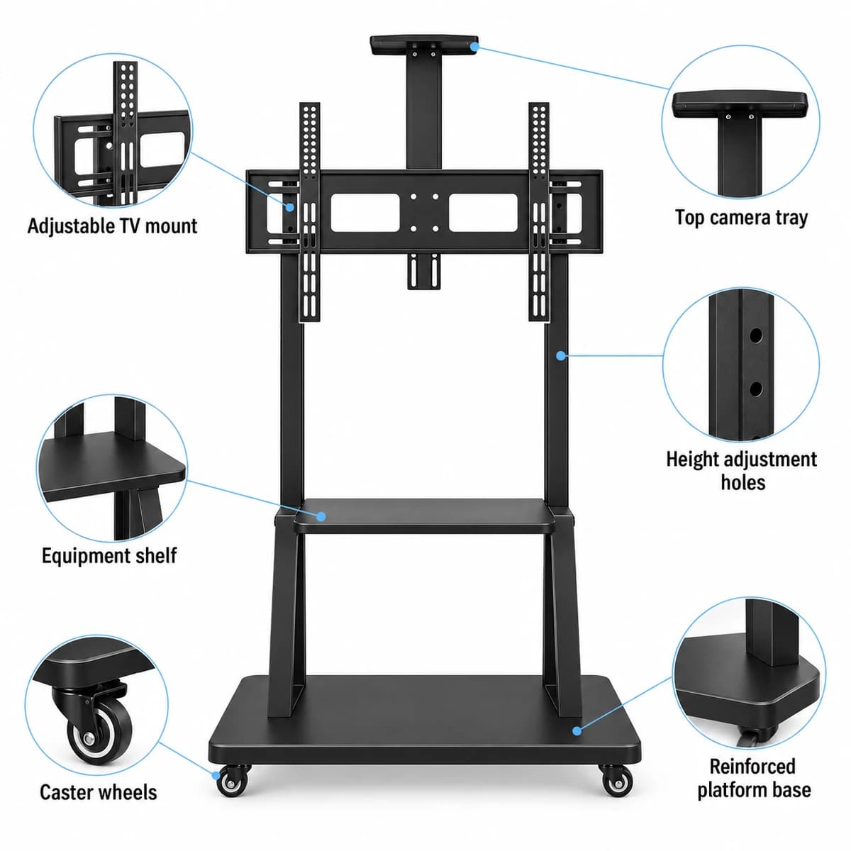 Ultimate Trolly Movable Heavy Duty TV Stand Rental for… — view 4